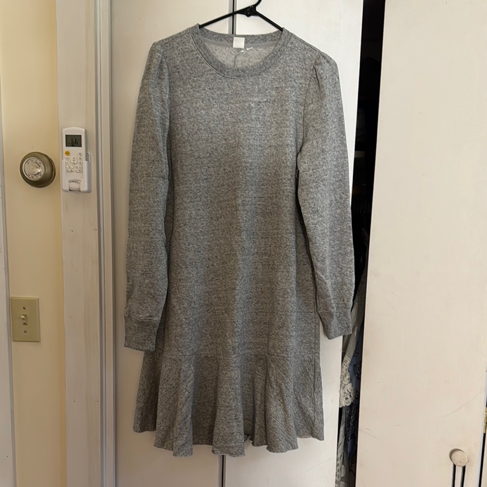 Gap long sleeve grey sweatshirt, dress with fancy flair on the bottom BN tags